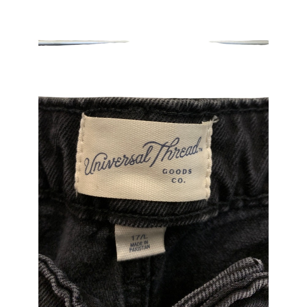 NWT High Rise Flare Jeans Women's 17 Long Black Wash Stretch Denim - Picture 6 of 8